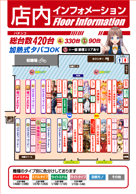 パチンコ/スロット: 大山オーシャン店 画像 14